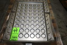 American Pan Mini Bun Trays, No. 11/06, Aprox. 2" x 54 Position, 18" W x 26" L (Located at the MDG