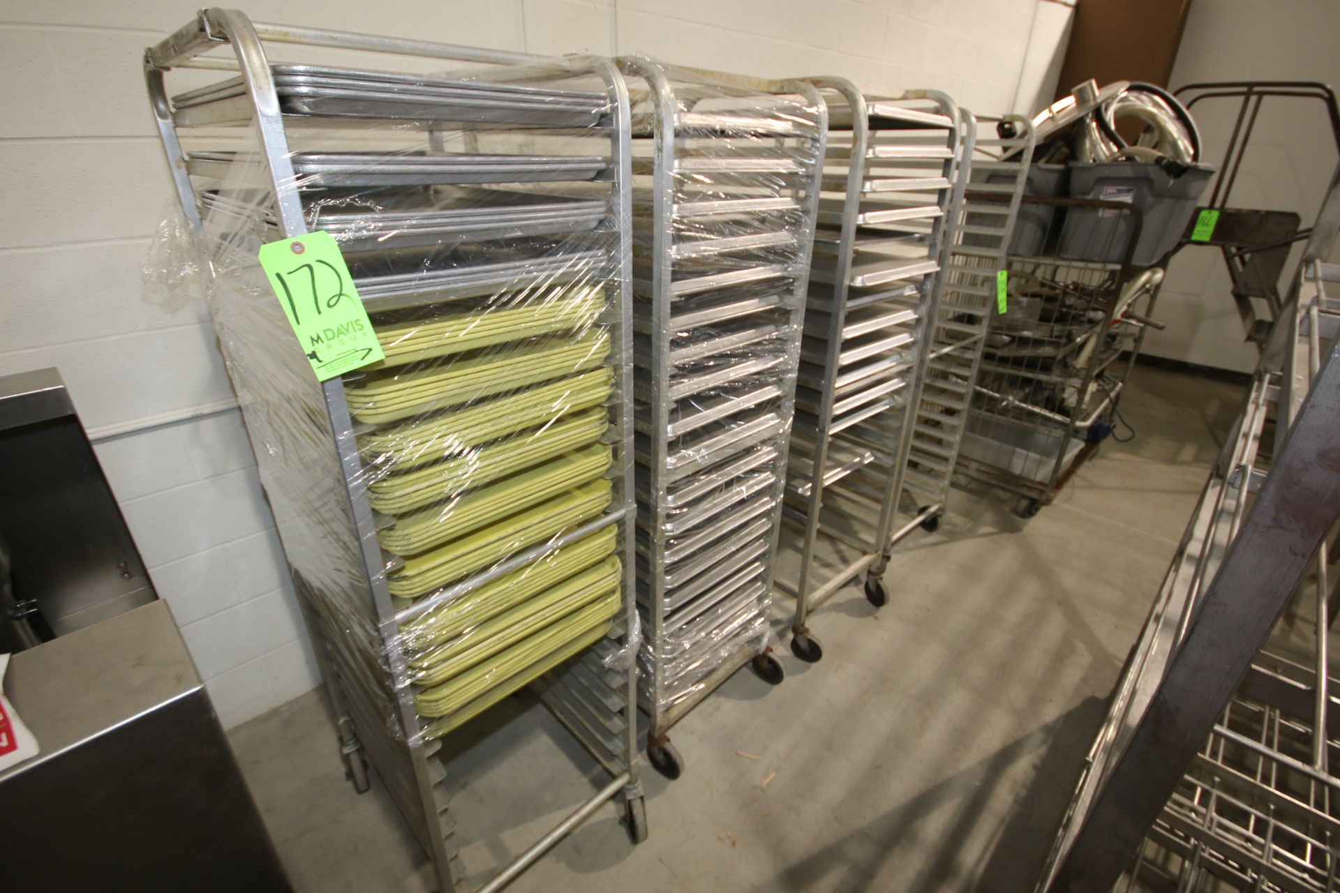 S/S Pan Racks, with Some Pans, Mounted on Portable Casters (LOCATED IN YOUNGSTOWN, OH) (Rigging, - Image 2 of 2