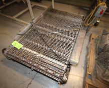 Aprox. 67" L x 36" W S/S Conveyor Section, with S/S Mesh Belt (Located Pittsburgh, PA)