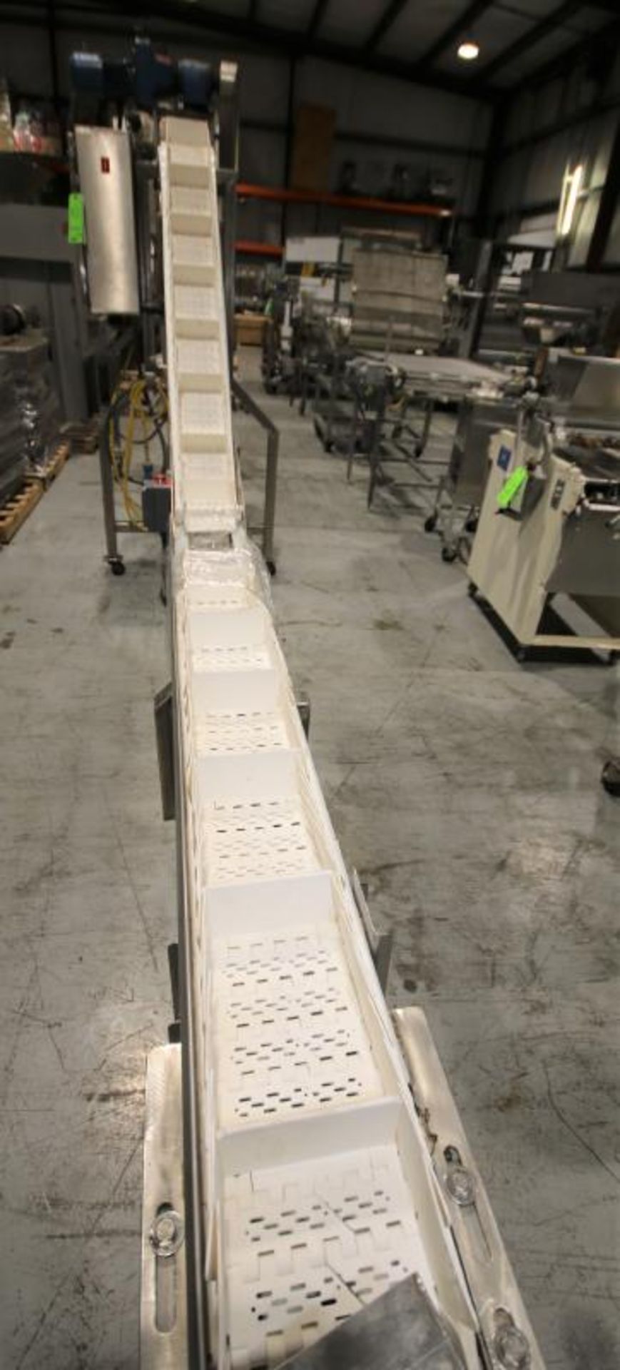 S Configuration Portable S/S Conveyor System, 13 ft 2" L x 30" & 74" H, with 8" W Plastic Belt - Image 4 of 6