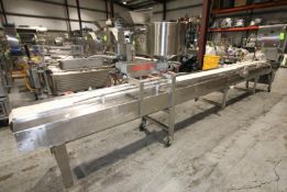 Unifiller Depositor with 2 - Pistons, 17" W x 18" H Bowl, Mounted on 20 ft 8" L Conveyor System with
