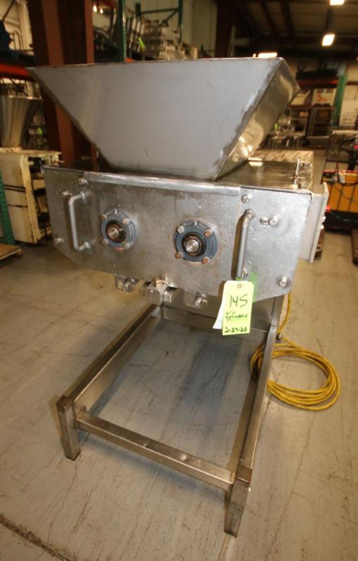 Goodway 21" W Portable S/S Extruder, with 32" L x 24" W Hopper with On - Board Control Cabinet - Image 4 of 7