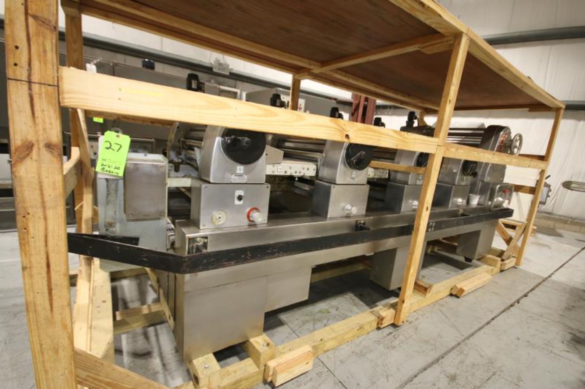 Rondo 24" W S/S Multi Roll Dough Sheeter, Model PQC613333, SN A5149007, Includes (4) Additional