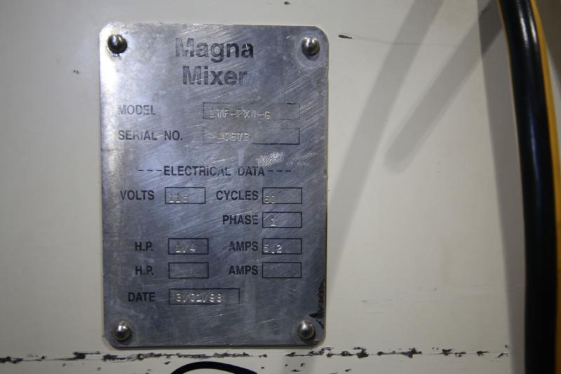 Magna Mixer Cookie Depositor, Model 17F-PX4-G, SN 40674, 18" W, with 15" L x 12" W S/S Hopper & 6 - Image 6 of 6