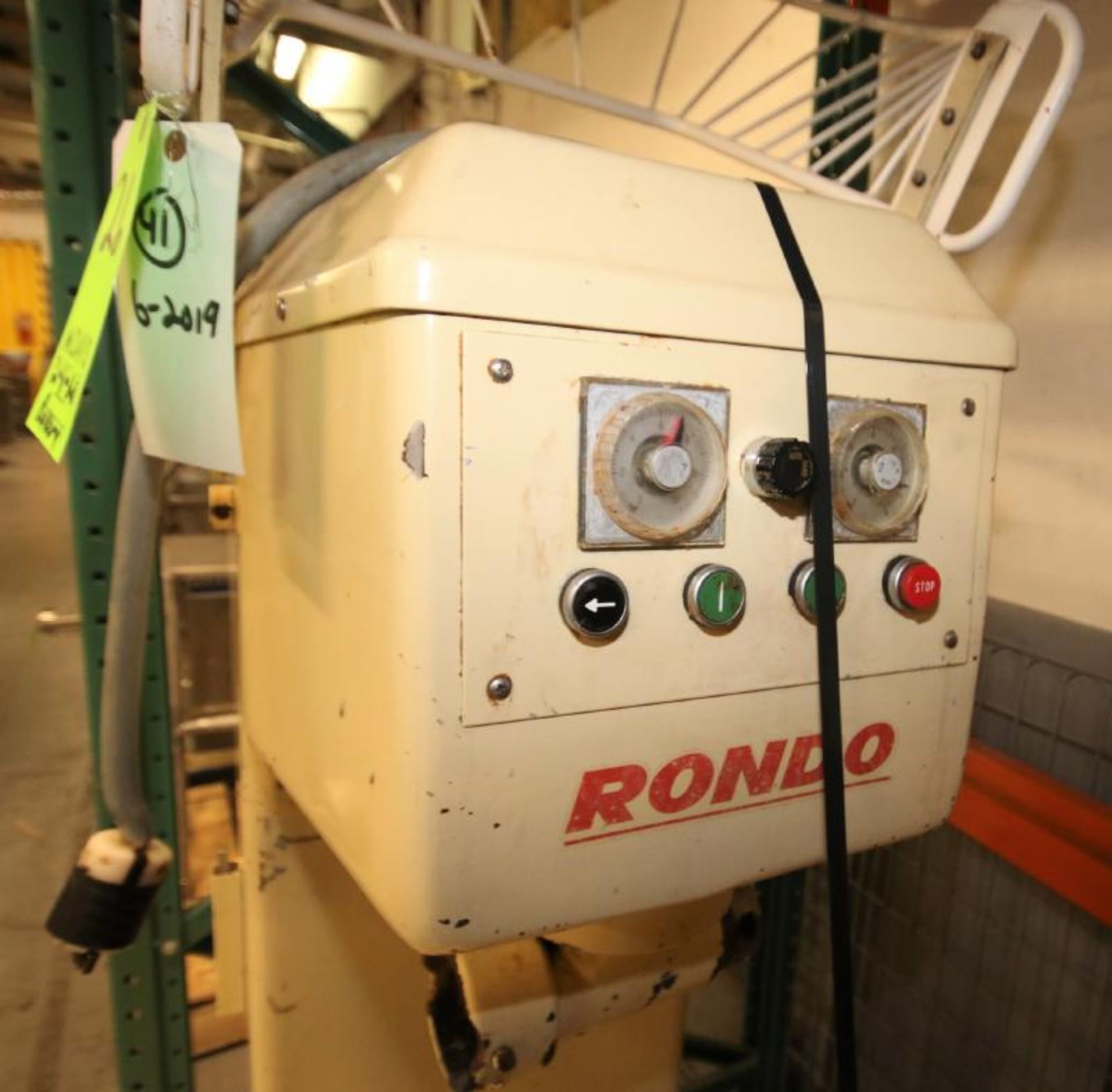 Rondo Dough Mixer, Type SA / SR 180, SN 112 54235, 220V 3 Phase, Includes Guard, (Note: Bowl & - Image 4 of 5