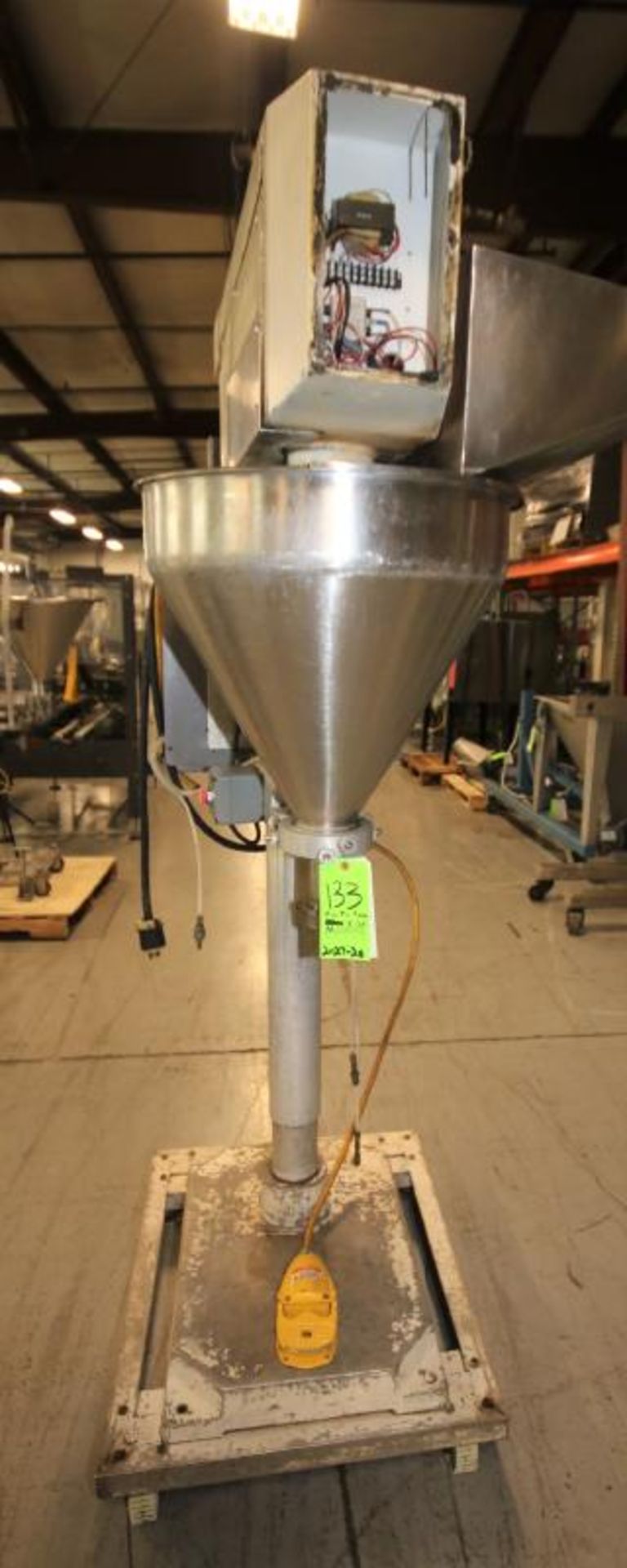 All - Fill Portable Auger Filler / Depositor, Model B, SN 21417, with 20" S/S Fill Funnel, 2" - Image 2 of 7