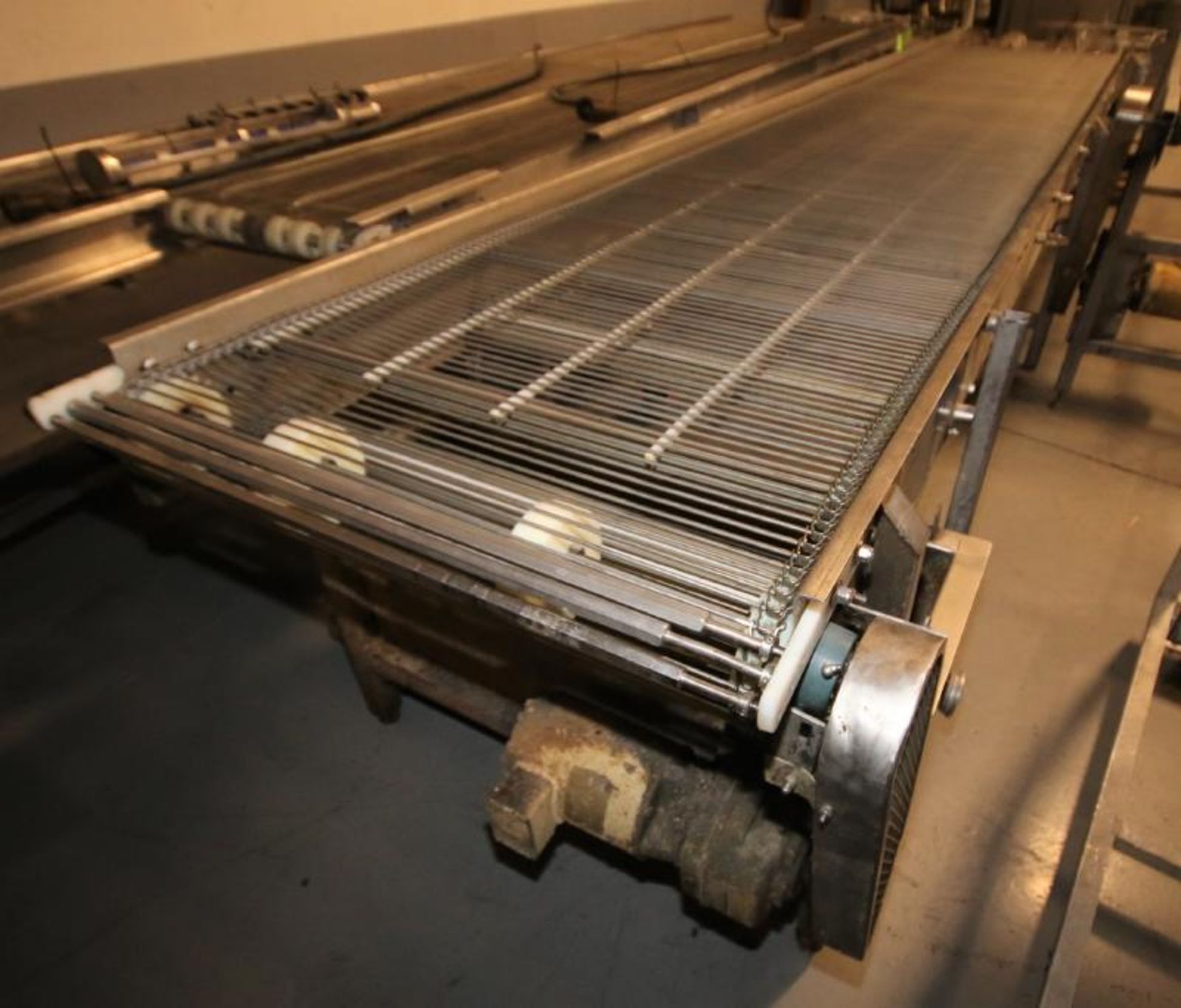 Aprox. 17 ft 7" L x 36" W x 35" H S/S Conveyor, with S/S Belt, Electric Drive & Bottom Belt Cleaning - Image 3 of 4