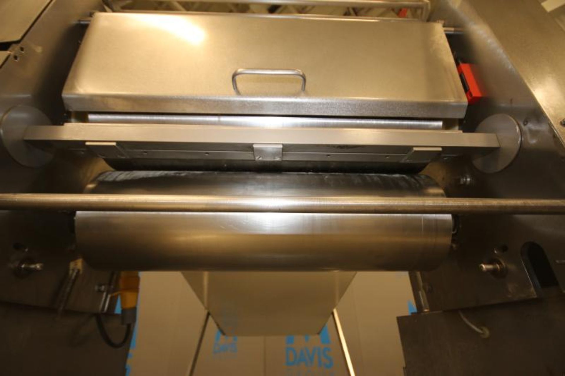 Rykaart 24" W S/S Sheeter, with 5 ft L x 24" W Belt Conveyor, S/S Flour Duster, Control Box with (2) - Image 2 of 11