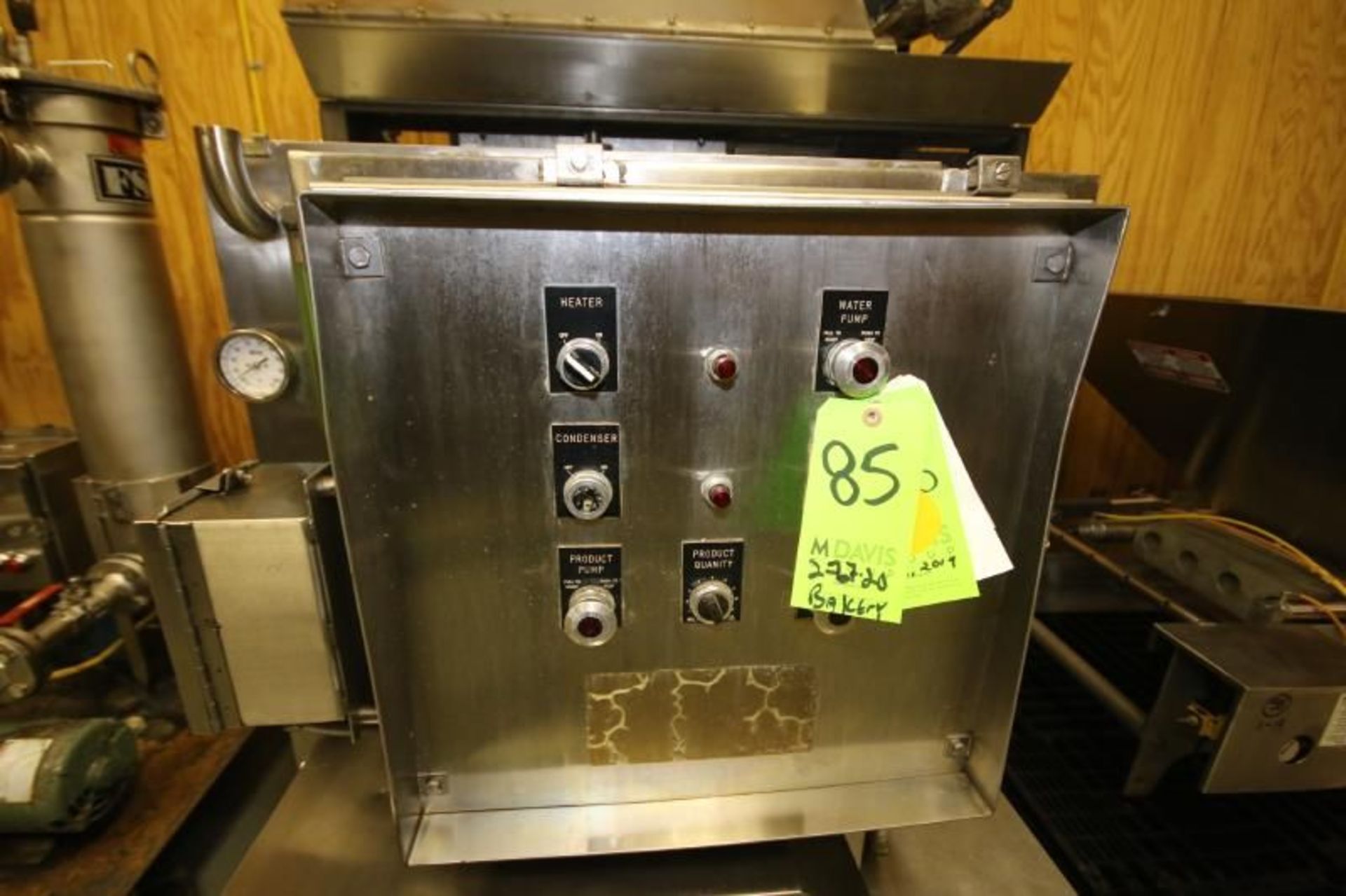 Fedco Portable S/S Butter / Kettle Mixing System, Model WS BMA, SN 170, with 29" W x 30" D" W Hinged - Image 8 of 9