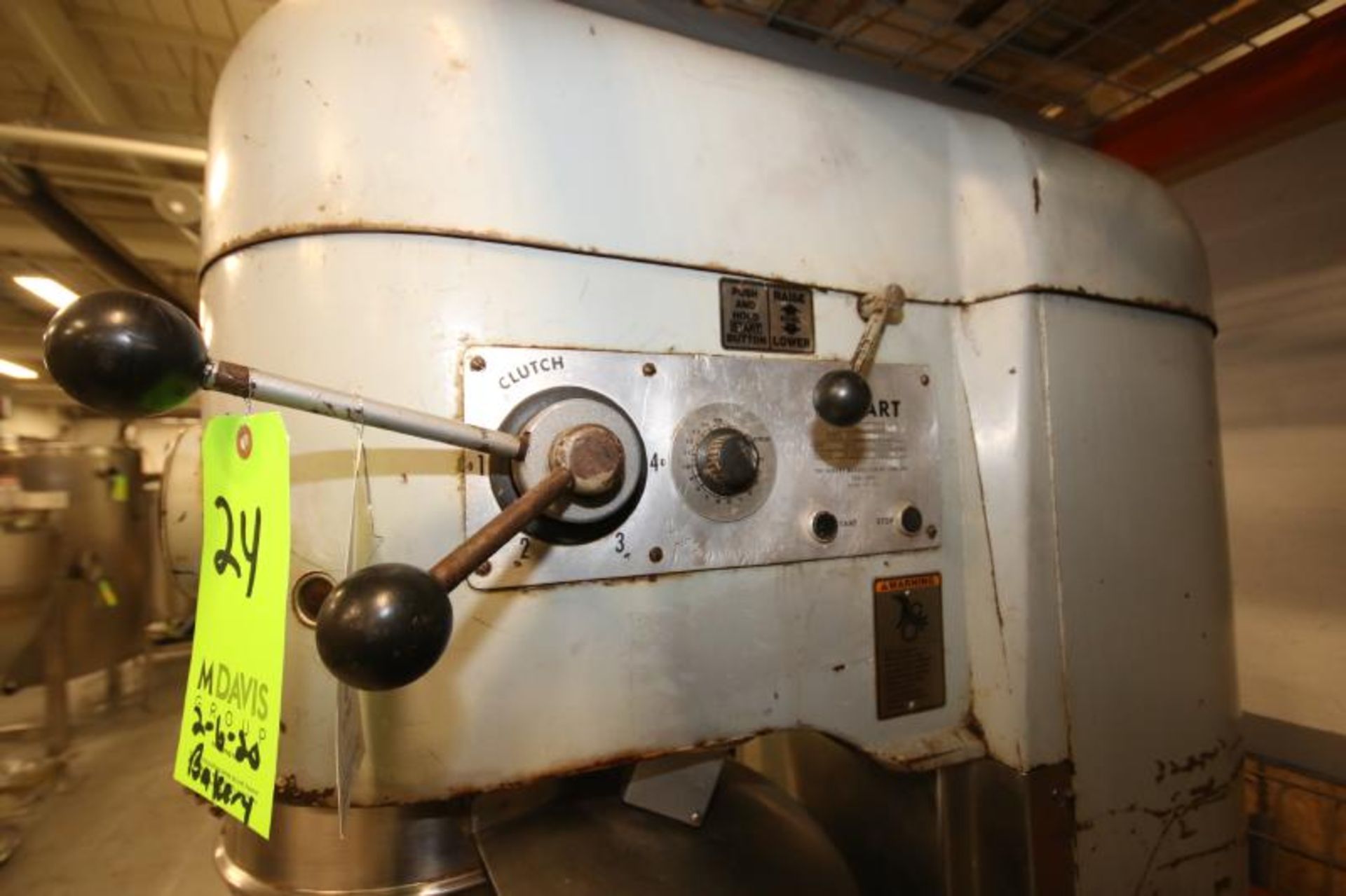 Hobart Dough Mixer, Model M302, SN 1181709, 2 hp, 230V 3 Phase, (Note: Bowl & Accessories Not - Image 4 of 5