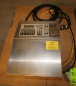 Video Jet Ink Jet Coder, Model Excel 2000 Opaque, SN 020150022WD, with Head (Located at the MDG
