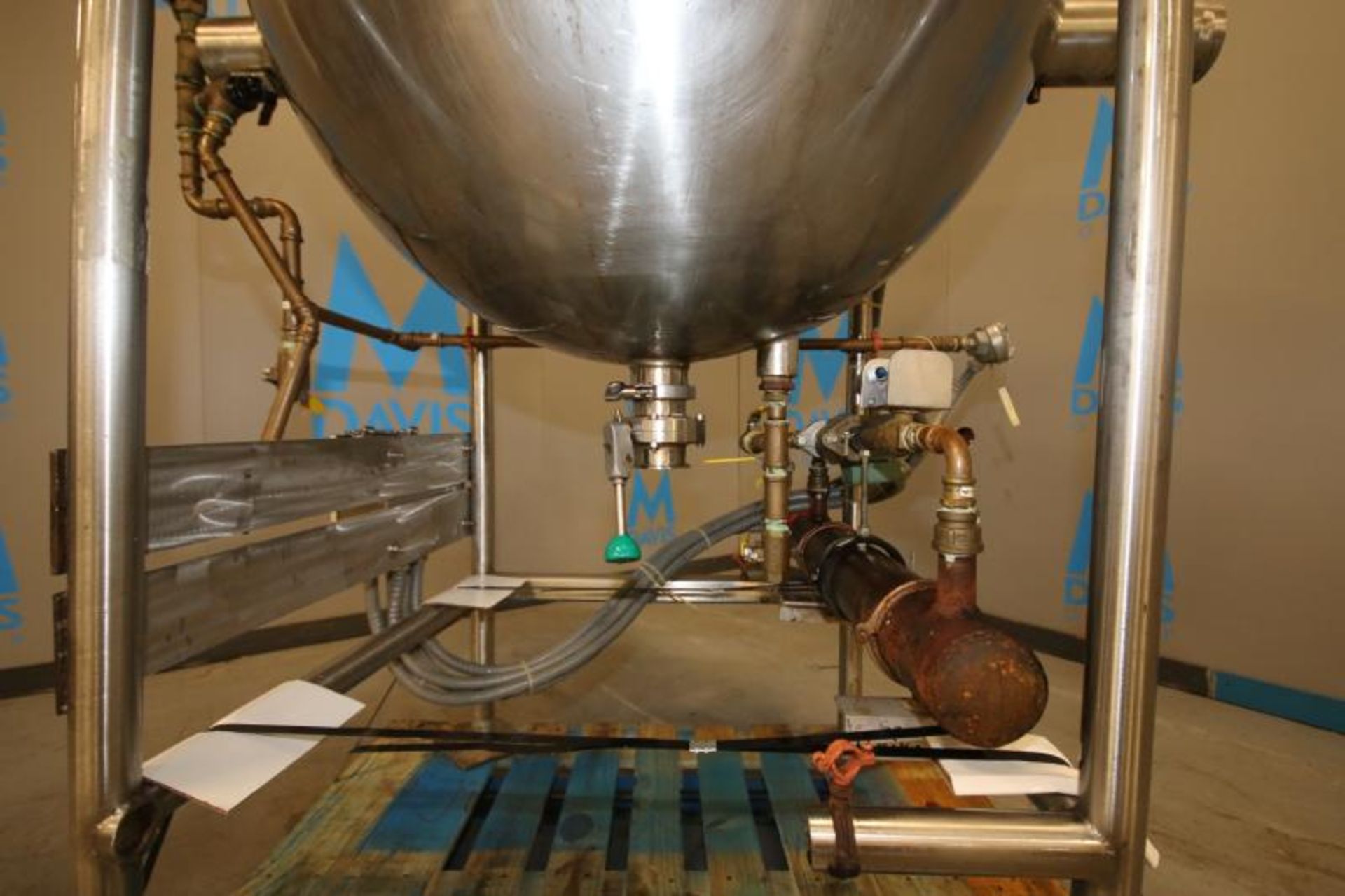 Hamilton 100 Gal. Jacketed S/S Kettle, SN C-6152-4, with 1 hp Scrape Surface Agitator, 230 - 460 - Image 9 of 10