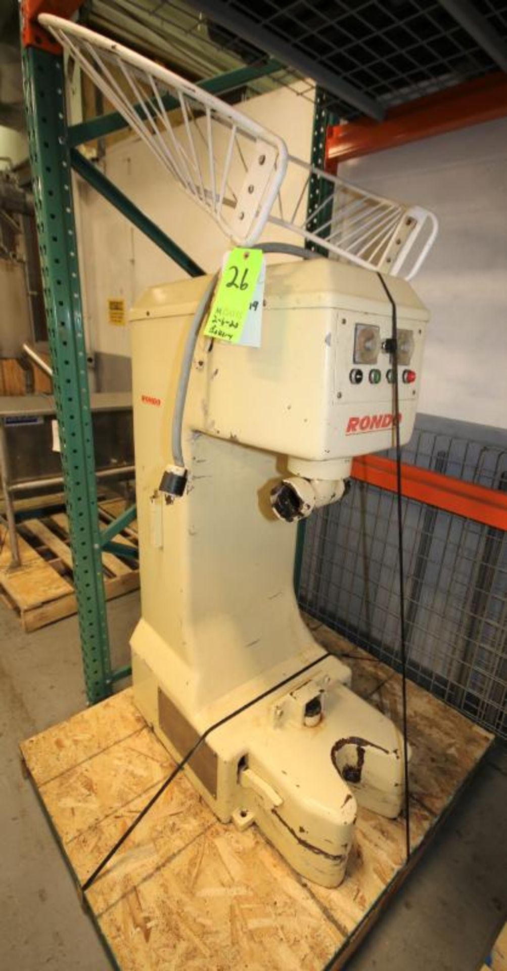 Rondo Dough Mixer, Type SA / SR 180, SN 112 54235, 220V 3 Phase, Includes Guard, (Note: Bowl &