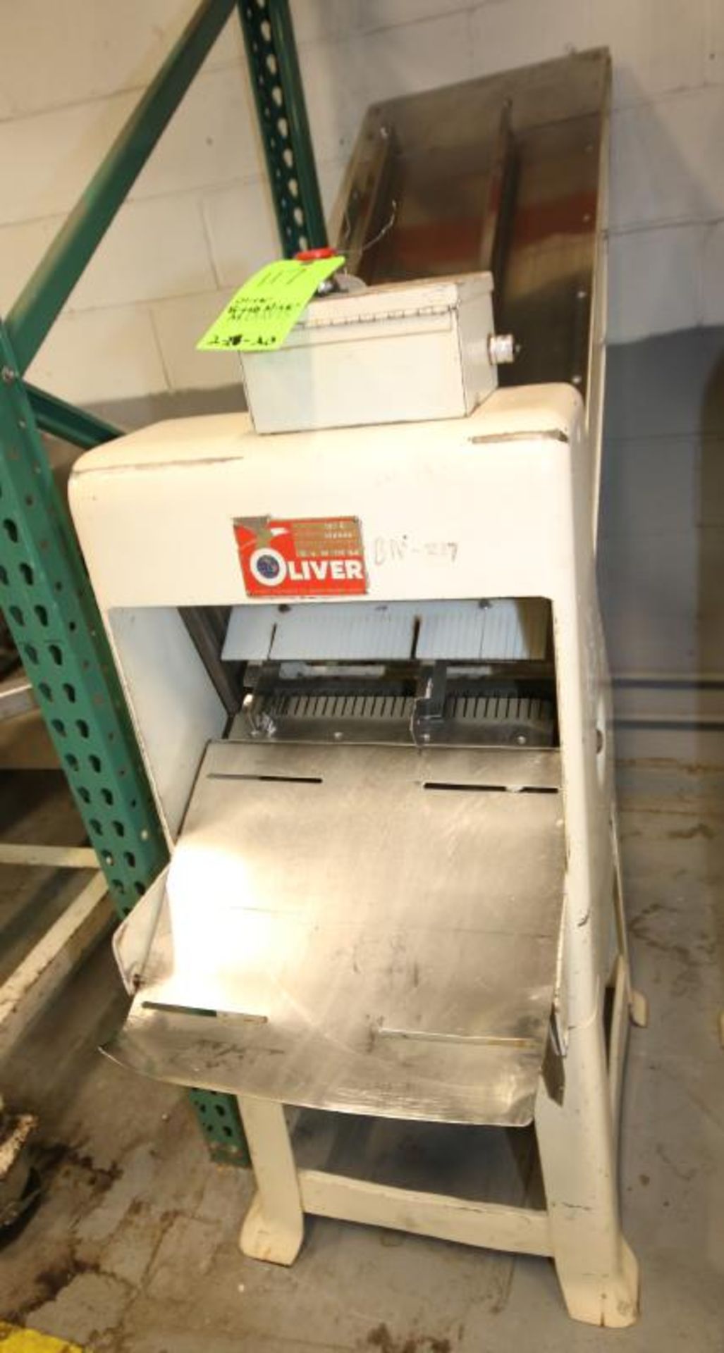 Oliver Gravity Feed Bread Slicer, Model 797C, SN 110855, 1/2 hp, 110V (Located at the MDG Showroom