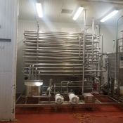 Skid-Mounted Double Tube 5 GPM Tubular Pasteurizer, Unit in New Condition / Only Ever Tested on