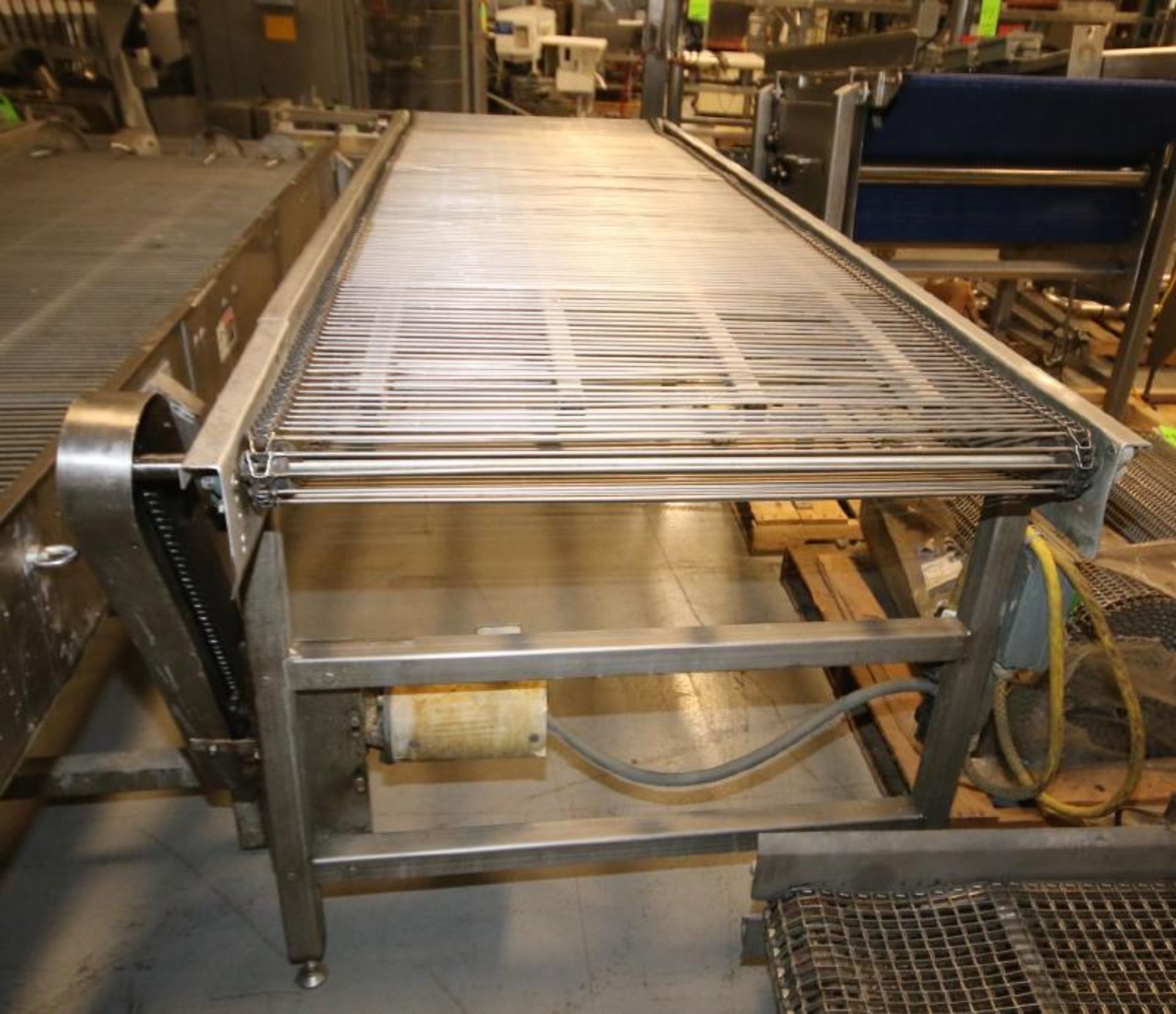 Aprox. 10 ft L x 36" W x 40" H S/S Conveyor, with S/S Belt, Electric Drive (Located Pittsburgh, PA) - Image 2 of 4