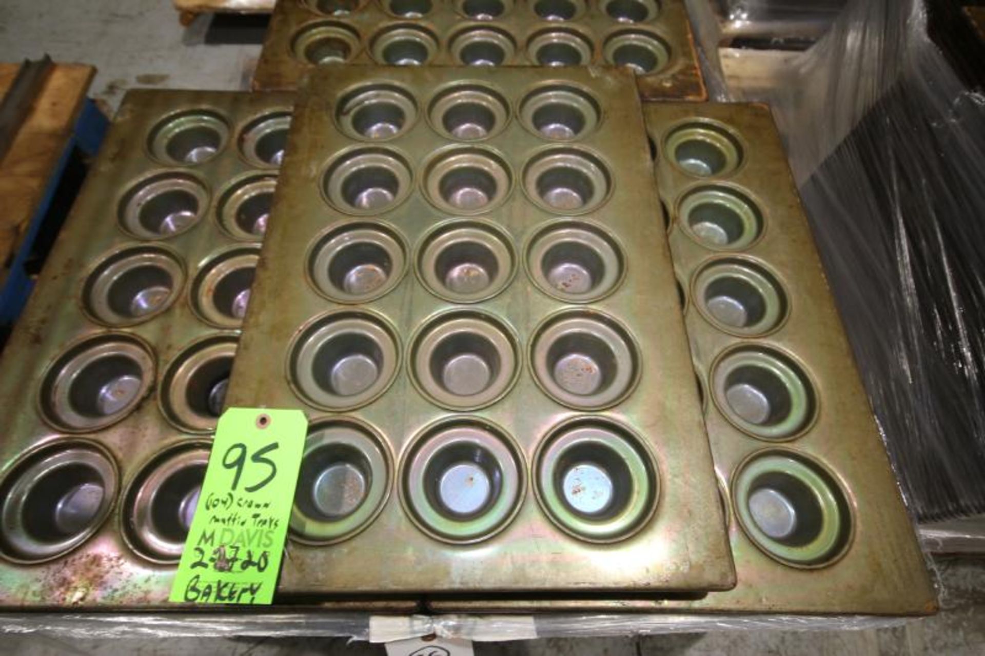 Crown Muffin Trays, Aprox. 4" x 15 Position, 18" W x 26" L (Located at the MDG Showroom