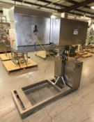 Rykaart Food Makers Equip. 22" W Portable S/S Flour Depositor, with 24" L x 14" W Feed Hopper,