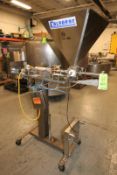 Colborne Portable Piston Filler / Depositor, with 20" x 20" Feed Hopper, Mounted on S/S Frame