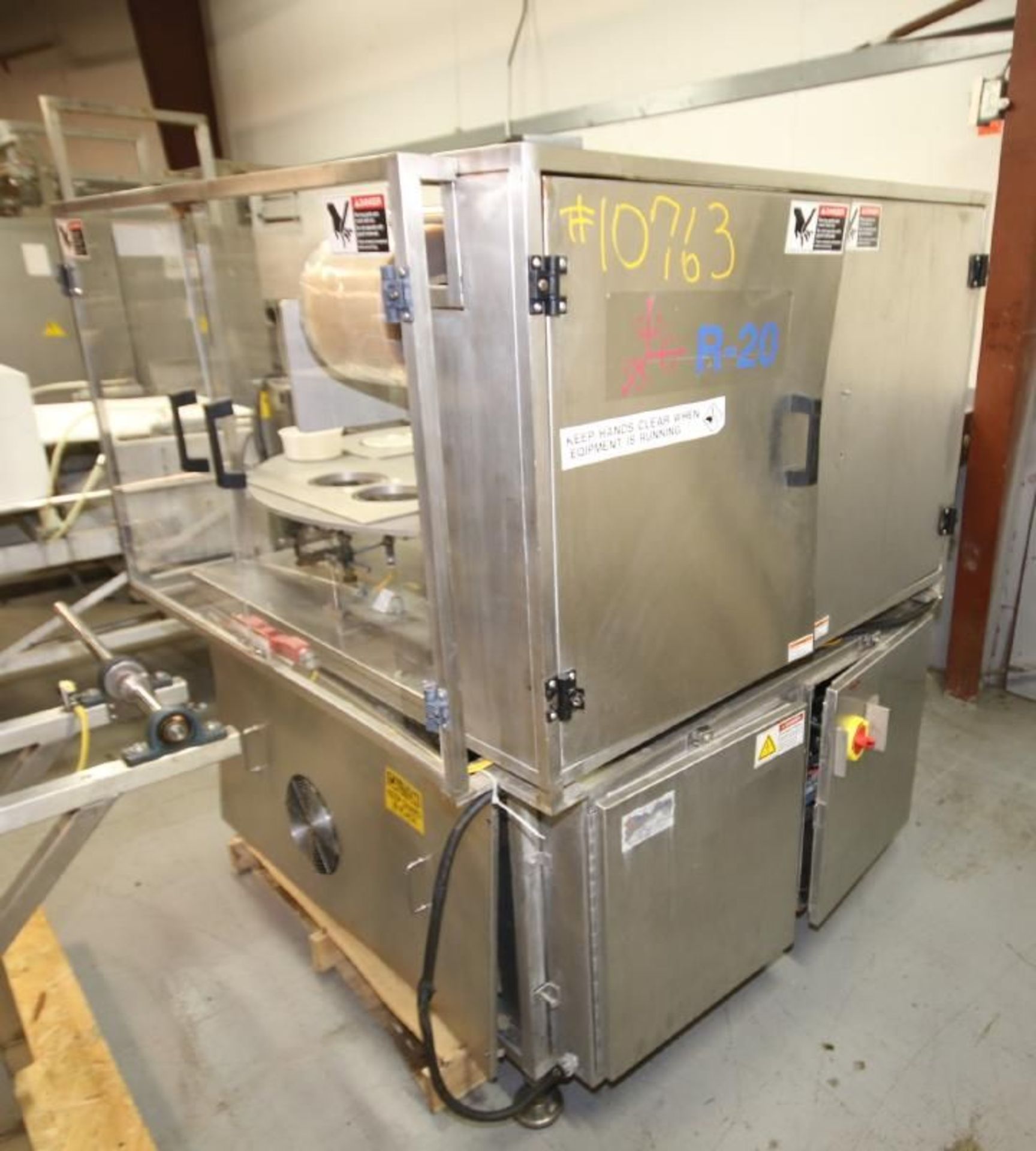 Orics 8 - Station Tamper Evident Tub Sealer, Model SLSVGFR20, SN SCF9931, with 5 1/2" W Change - Image 6 of 9