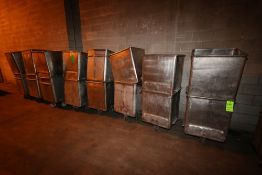 S/S Portable Totes, Internal Dims.: Aprox. 25-1/2" L x 25" W x 30" Deep (LOCATED IN BROCKPORT,