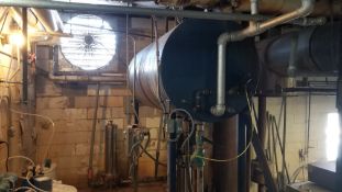 Condensing Tank; H - 93"; L-73" Diameter - 35" (Located in Dixon, IL)