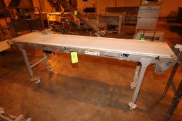 2-Straight Sections of Conveyor, 1-Aprox. 96" L x 18" W Belt, with 1-Aprox. 42" L x 13-1/2" W (NOTE: