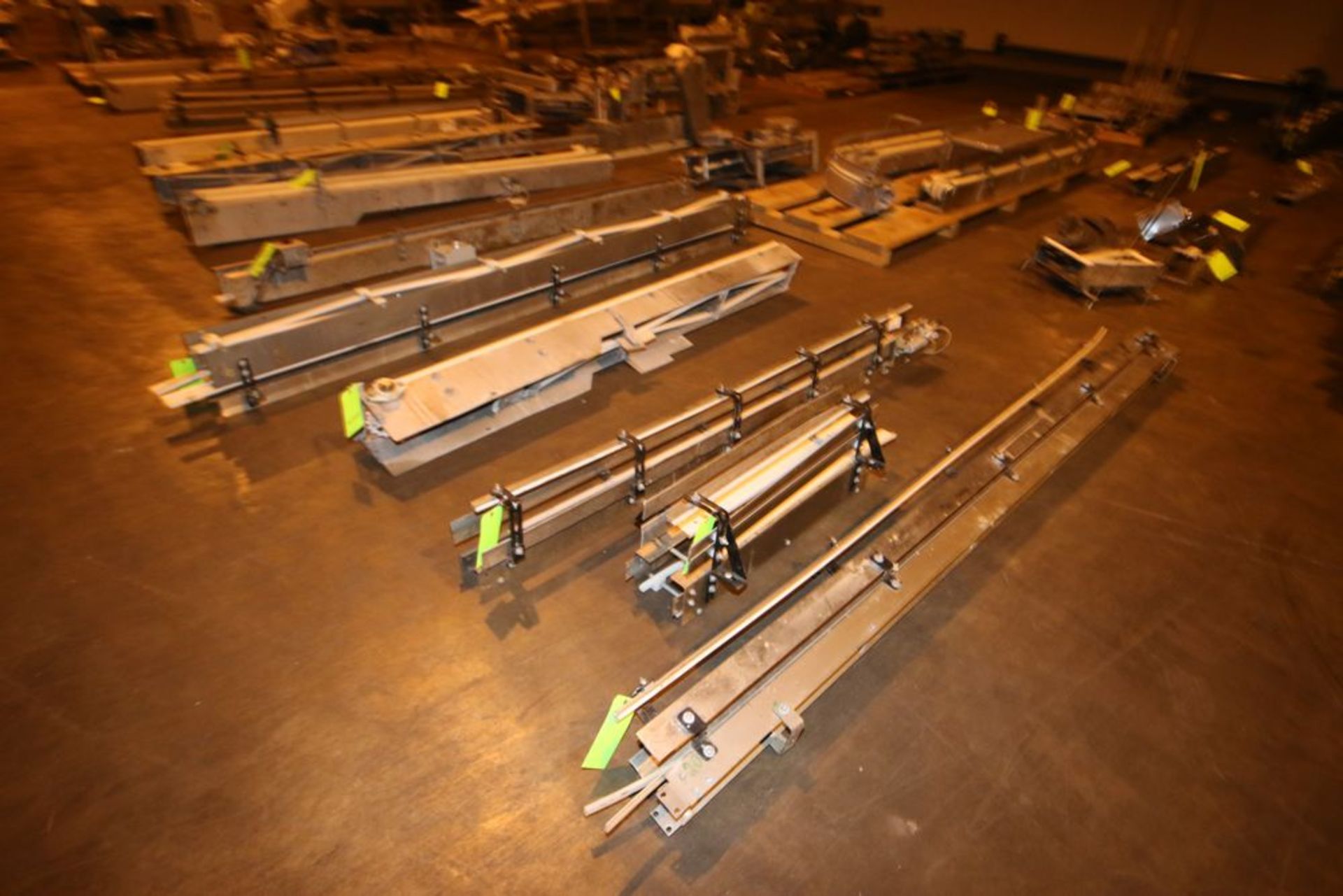 Large Assortment of S/S Product Conveyor, Includes Straight Sections, Curve Sections, Bottle - Image 3 of 13