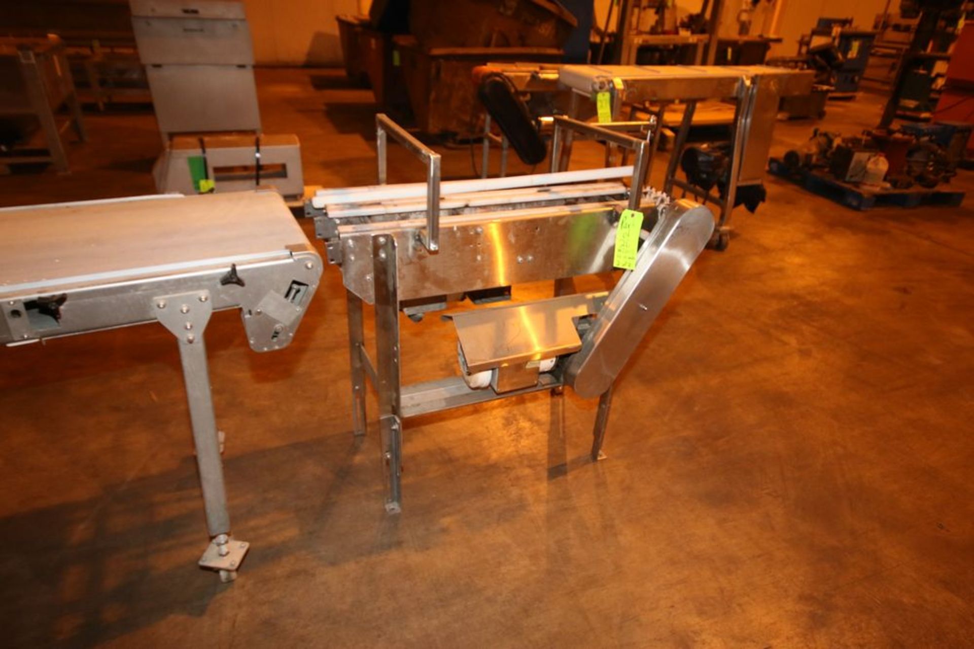 2-Straight Sections of Conveyor, 1-Aprox. 96" L x 18" W Belt, with 1-Aprox. 42" L x 13-1/2" W (NOTE: - Image 2 of 4