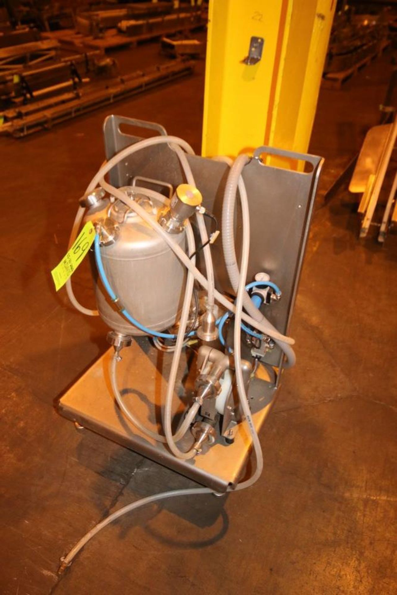 S/S Diaphragm Pump with Vessel, Includes Level Sensor & Fittings, Mounted on S/S Chart (LOCATED IN - Image 2 of 2
