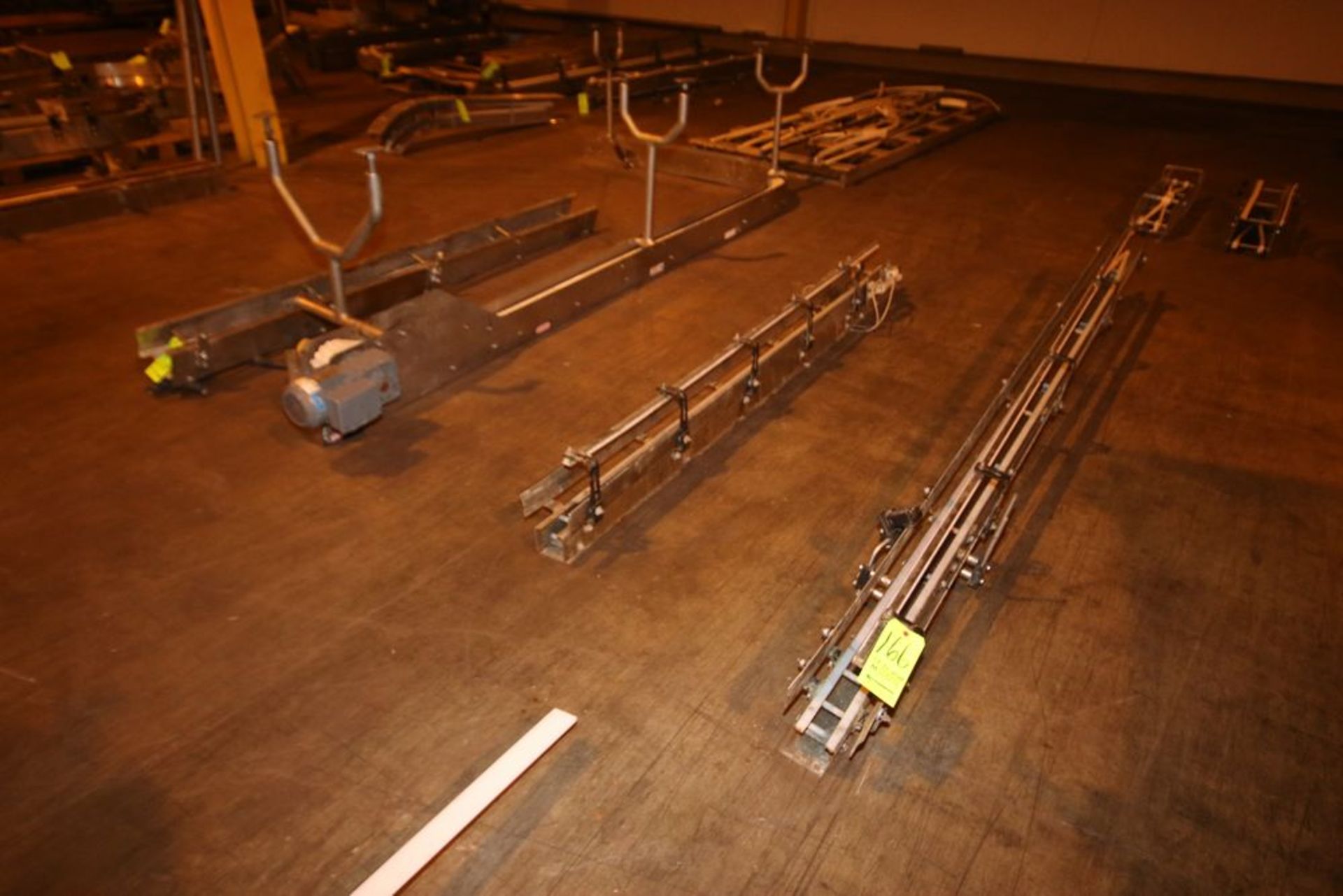 Assorted Sections of S/S Product Conveyor, Includes Aprox. (16) Straight Sections, Some 90 Degree - Image 4 of 11