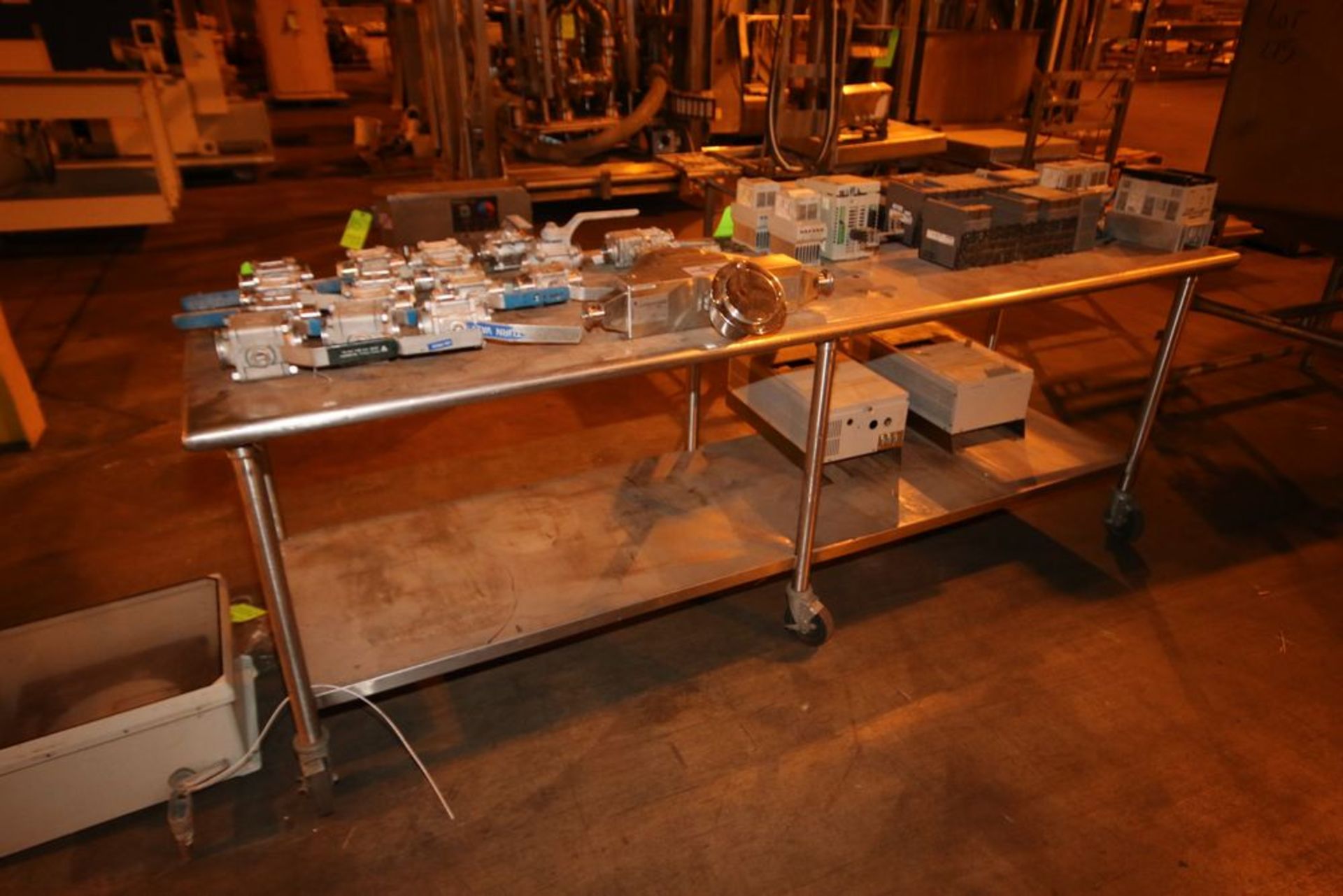 S/S Table with S/S Bottom Shelf, Aprox. 95-1/2" L x 29-1/2" W x 34-1/2" H (LOCATED IN BROCKPORT, NY) - Image 2 of 2