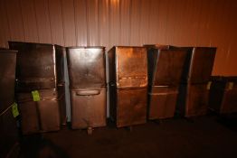 S/S Portable Totes, Internal Dims.: Aprox. 25-1/2" L x 25" W x 30" Deep (LOCATED IN BROCKPORT,