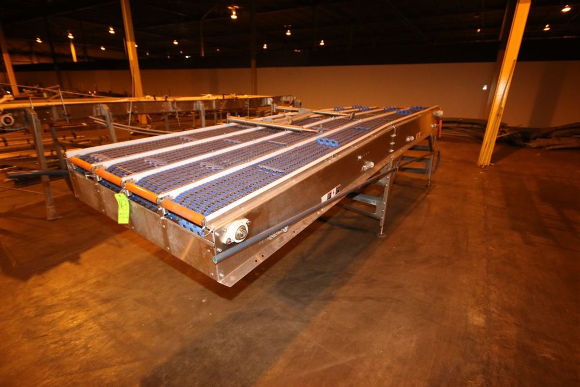 2012 Intralox 4-Lane S/S Conveyor, with SEW Drive, Lane Width: 12" W, Overall Dims.: Aprox. 14' L - Image 2 of 6