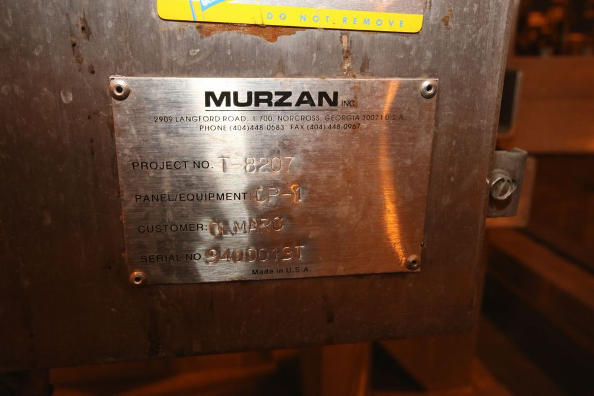 Murzan S/S Tote Unloading System, Project #: T-8207, S/N 940013T, with S/S Diaphragm Pump, with - Image 4 of 7