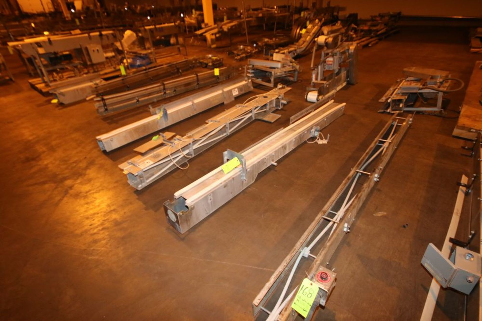 Large Assortment of S/S Product Conveyor, Includes Straight Sections, Curve Sections, Bottle - Image 4 of 13