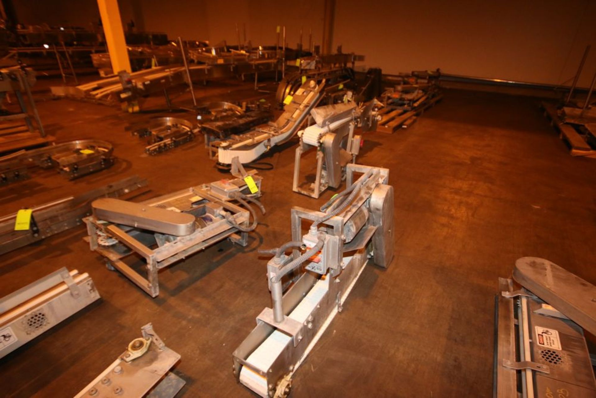 Large Assortment of S/S Product Conveyor, Includes Straight Sections, Curve Sections, Bottle - Image 5 of 13