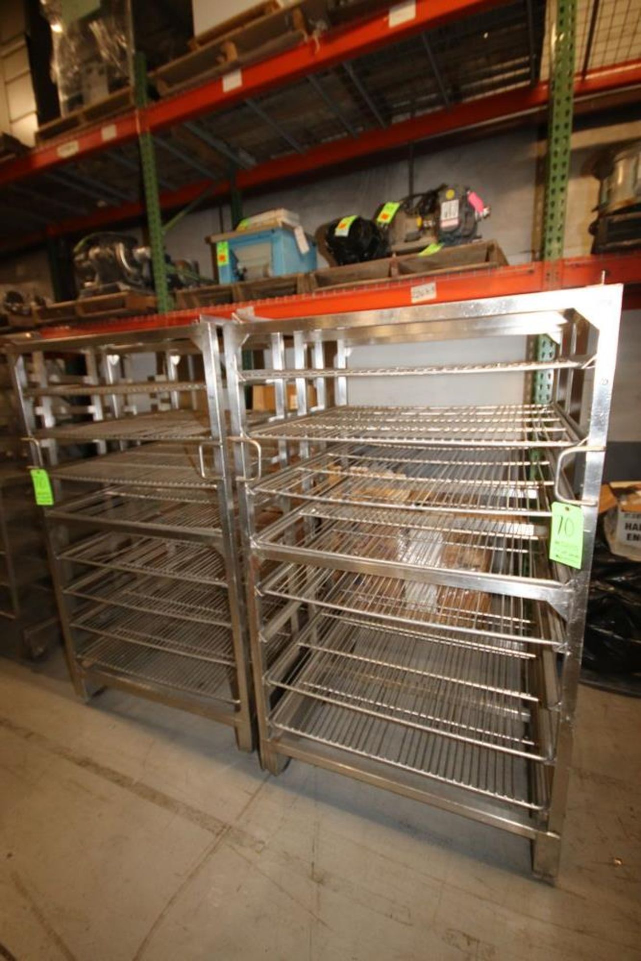 Portable S/S Racks, with (7) Shelves, Overall Dims.: Aprox. 40" L x 41" W x 71"H (LOCATED @ M. DAVIS - Image 2 of 2