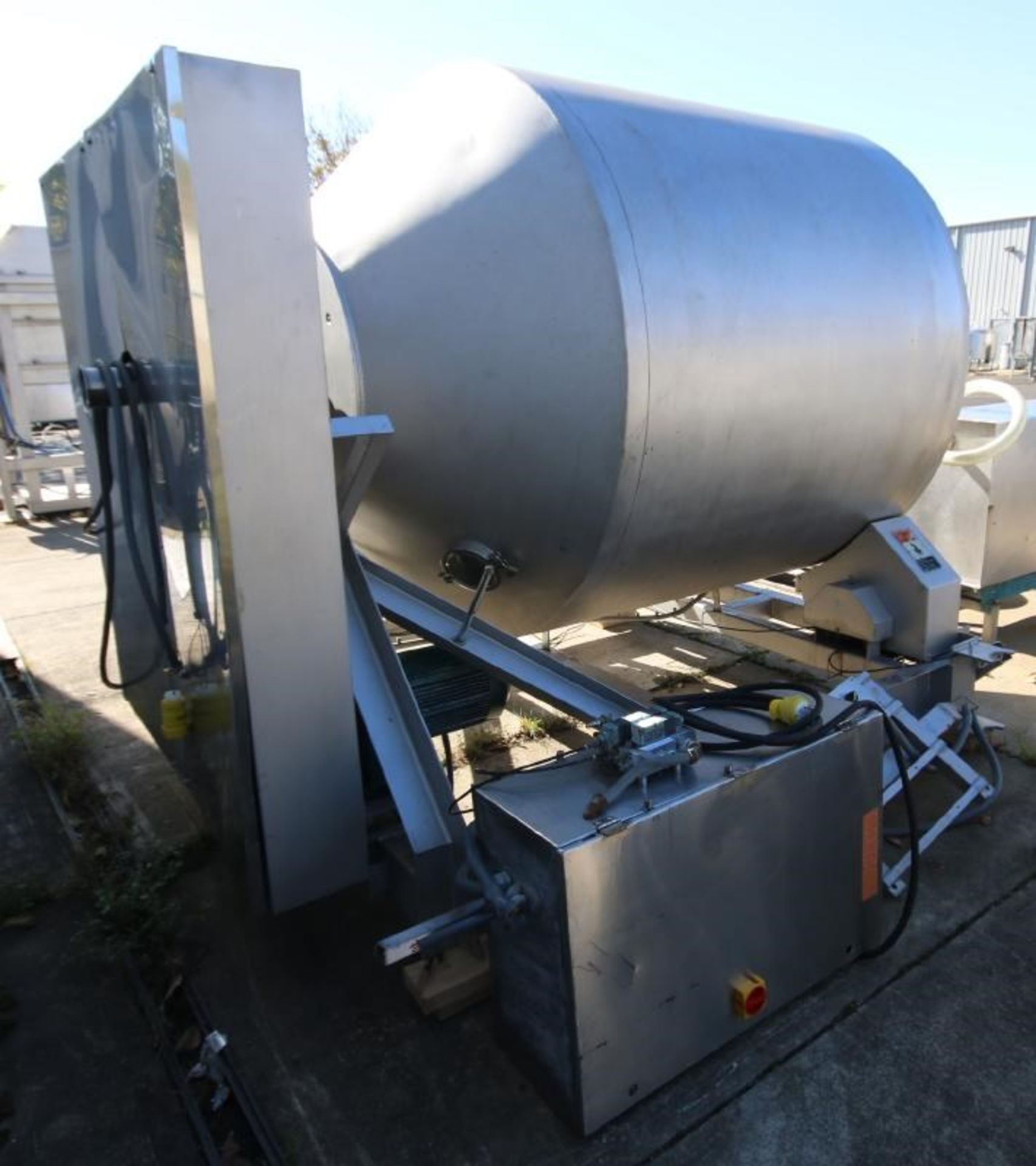 Blentech S/S Vacuum Tumbler, Model VT1-3000-S, S/N 970676 with Aprox. 8 ft. L x 67" W Tunnel - Image 7 of 13