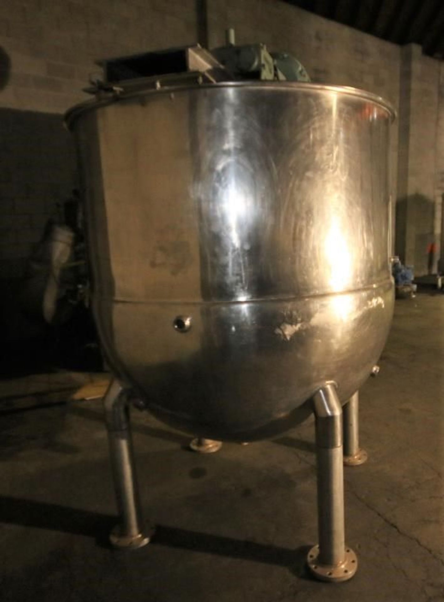 PPPE 650 Gal. Jacketed S/S Kettle, SN 1H3210Z0Z708, with S/S Bridge Agitator with 7.5 hp / 1755 RPM, - Image 6 of 10