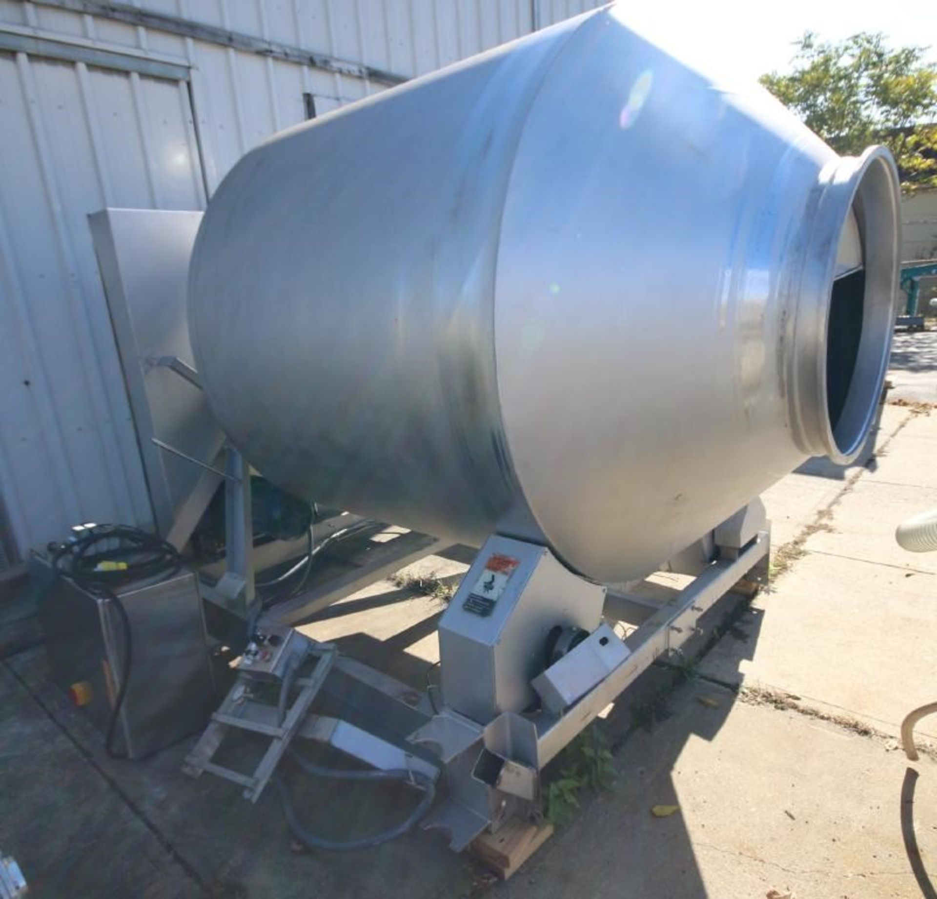 Blentech S/S Vacuum Tumbler, Model VT1-3000-S, S/N 970676 with Aprox. 8 ft. L x 67" W Tunnel - Image 6 of 13