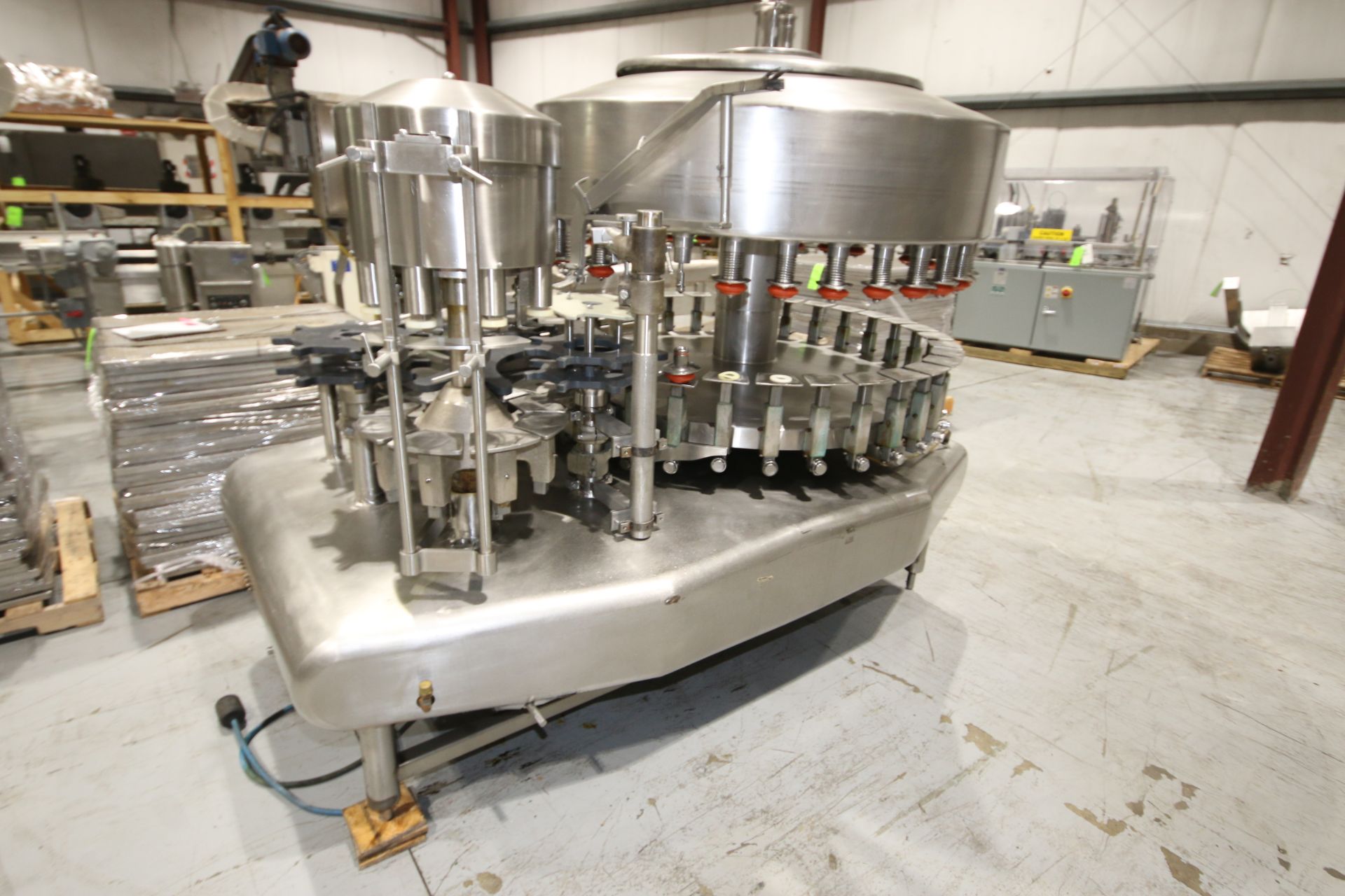 Federal 32 - Valve Rotary S/S Filler, SN 1152A328RA636, with 8 - Head Rotary Snap Capper, Set Up - Image 4 of 6