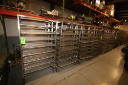 Portable S/S Racks, with (8) S/S Wire Shelves, Overall Dims.: 39-1/2" L x 41" W x 75" H (LOCATED @