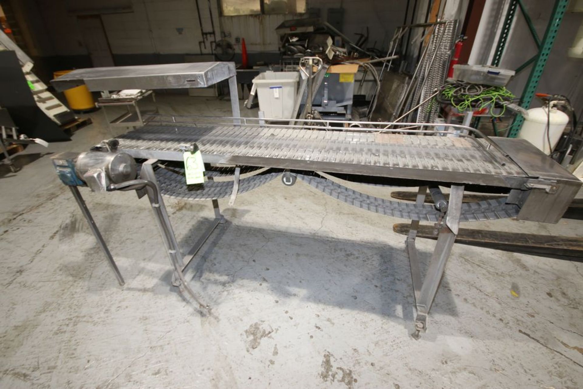 S/S Accumulation Conveyor, with (3) Aprox. 6" W Conveyor Chains, Overall Dims.: Aprox. 102" L x - Image 2 of 4