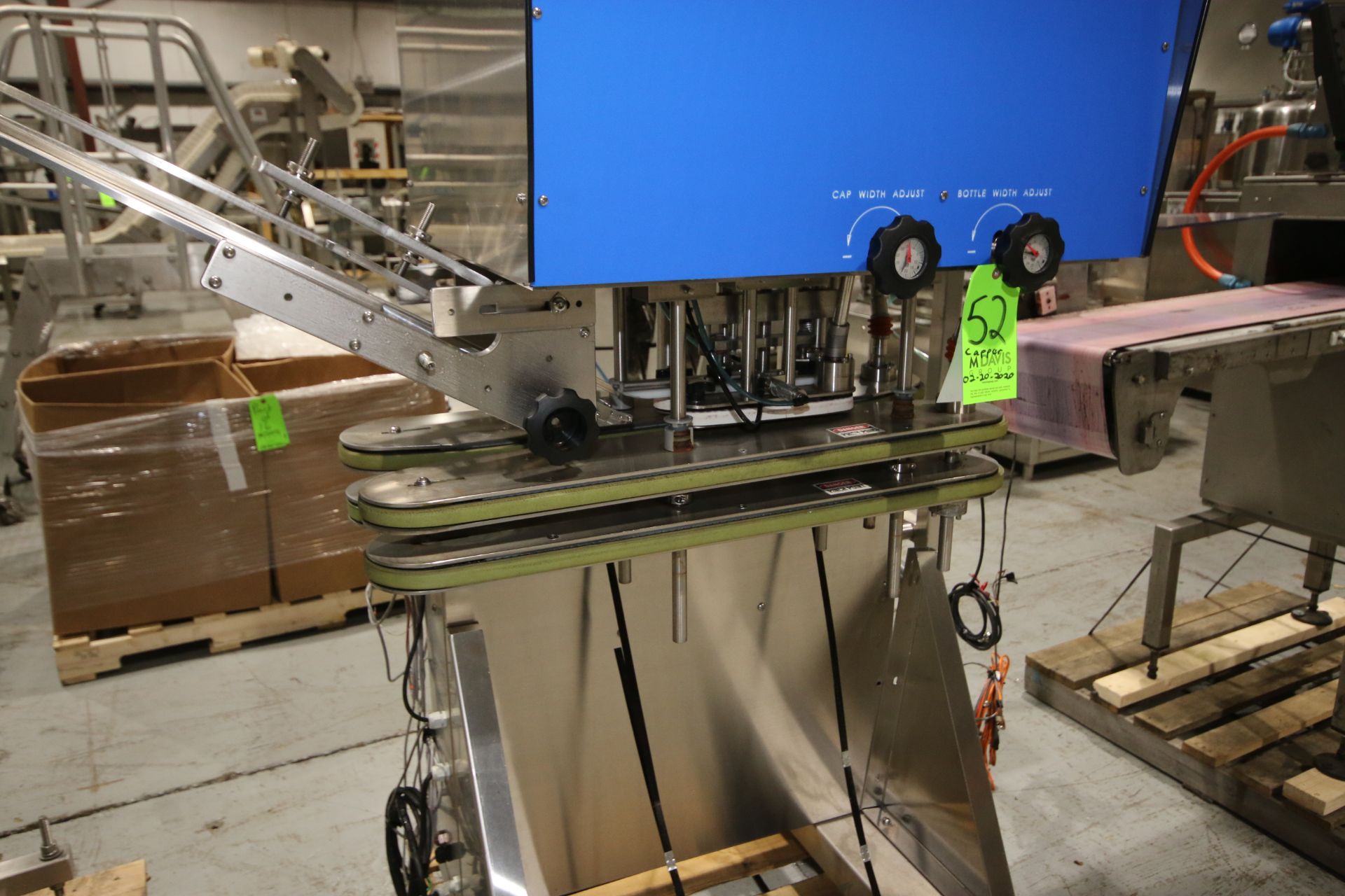 Inline Filling Systems Capper, S/N 33014, Mounted on S/S Portable Frame (LOCATED @ M. DAVIS GROUP - Image 6 of 6