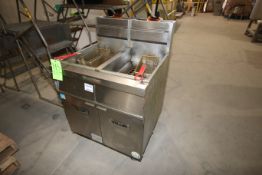 Vulcan S/S Dual Fryer, with Frying Baskets, Mounted on S/S Portable Frame (LOCATED IN YOUNGSTOWN,