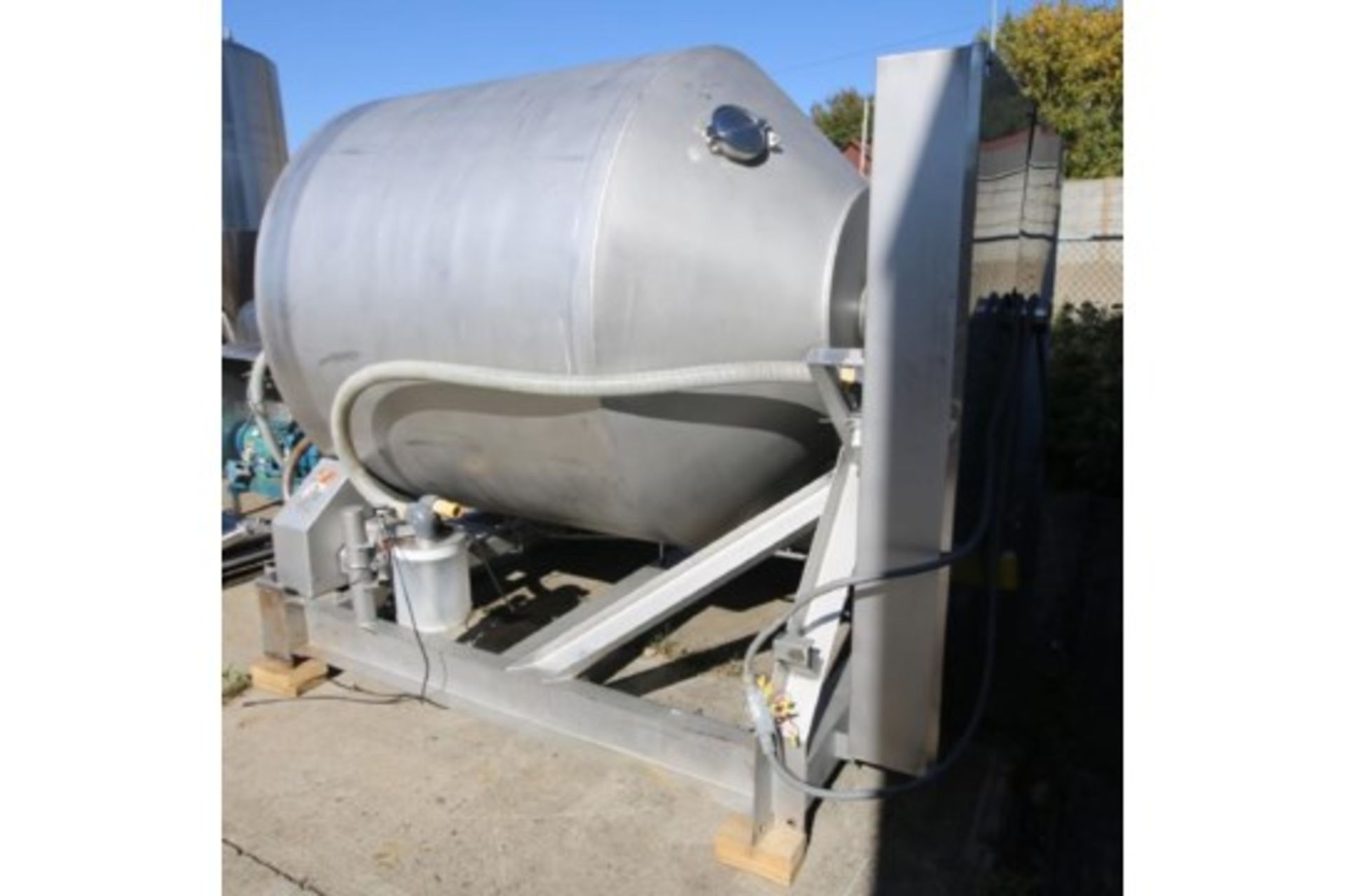 Blentech S/S Vacuum Tumbler, Model VT1-3000-S, S/N 970676 with Aprox. 8 ft. L x 67" W Tunnel - Image 4 of 13