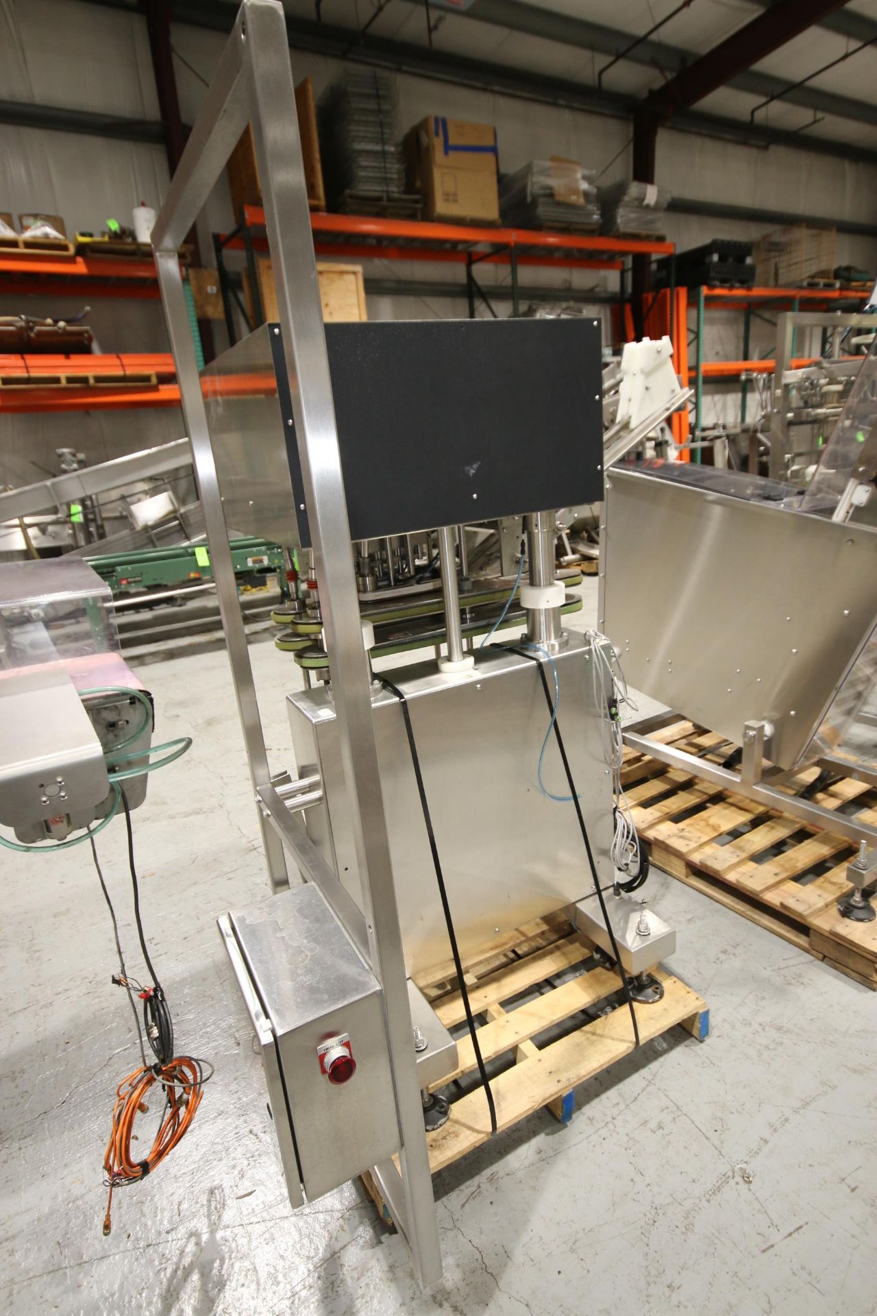 Inline Filling Systems Capper, S/N 33014, Mounted on S/S Portable Frame (LOCATED @ M. DAVIS GROUP - Image 3 of 6