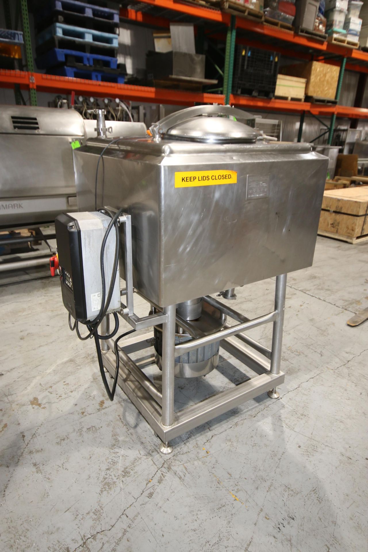 Breddo 100 Gal. S/S Likwifier, M/N LDDW, S/N 97822.D3250-1, Max. Pressure 90 STEAM, Test Pressure - Image 2 of 8