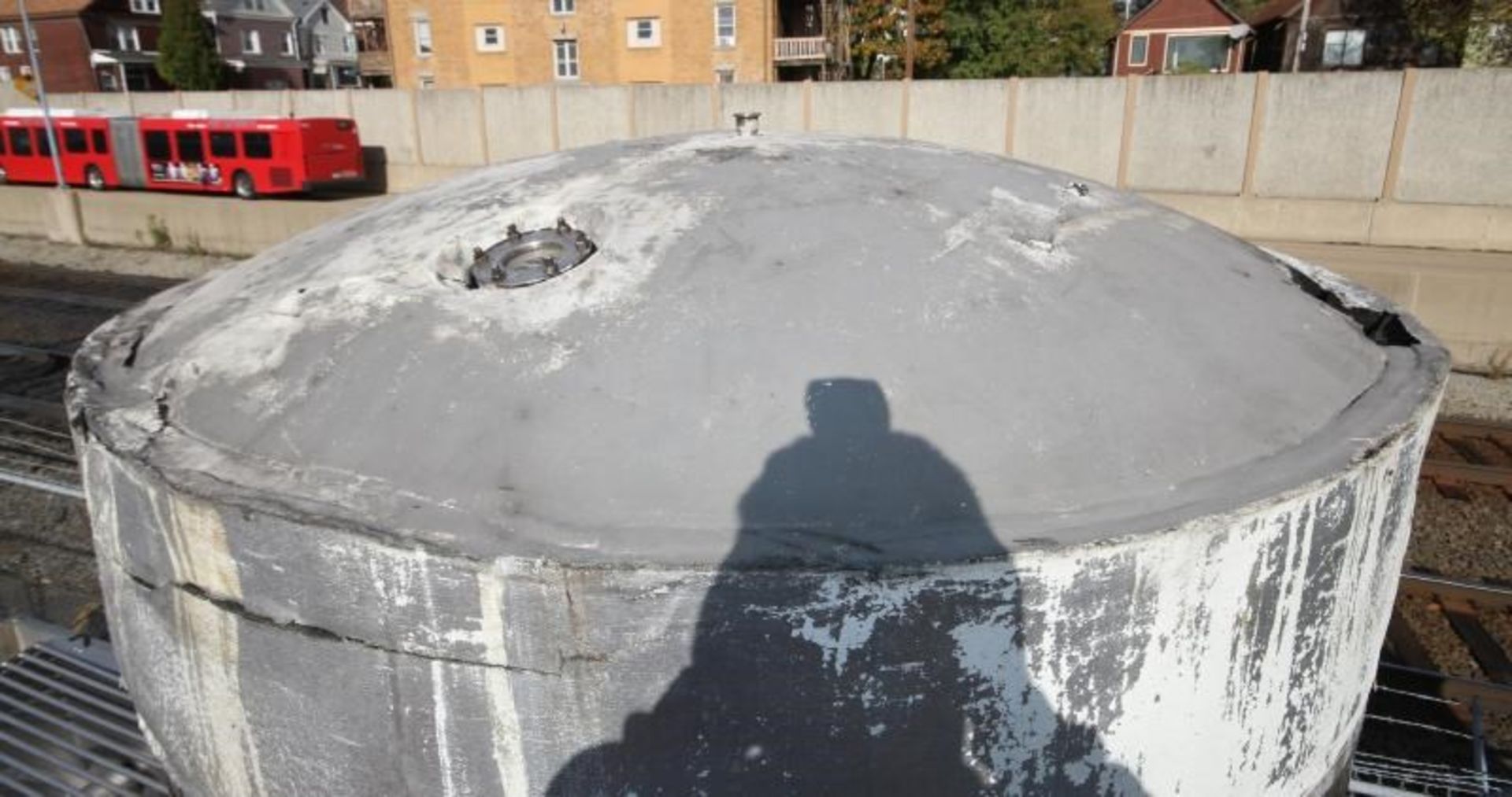 2,000 Gallon Dome Top Cone Bottom Jacketed S/S Fermentation Tank, with Side Mount Man Door, 2" - Image 4 of 9